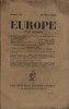 Europe N° 75 : Textes de Romain Rolland - Tcheng-Wi-Mo - Jean Cassou - Jean-Richard Bloch - Emmanuel Berl…. EUROPE 