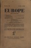 Europe N° 77 : Textes de Joseph Jolinon - Romain Rolland - Aldo Palazzeschi - Rose Celli - Georges Pillement ... Commentaires par Jean-Richard Bloch. ...