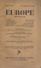 Europe N° 93 : Textes de Paul Nizan - André Thérive - Jacob Wassermann - Louis Brauquier - Alexei Remizov - Robert Aron - Arnaud Dandieu ... ...
