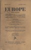Europe N° 99 : Textes de Louis Guilloux - Rabindranath Tagore - Jean Prévost - Kasimierz Wierzynski - Panaït Istrati ... Commentaires par Jean-Richard ...