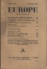 Europe N° 135 : Textes de Romain Rolland - Jean Grenier - Léon Trotsky - Philippe Soupault ... Commentaires par Jean-Richard Bloch. Notes de lecture ...