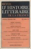 Revue d'histoire littéraire de la France 85e année - N° 6. Herbert Dieckmann - Jeroom Vercruysse - Sur Musset et Gamiani - Nouvelle lecture des chats ...