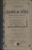 Leçons de style spécialement destinées aux jeunes filles. Conformes aux nouveaux programmes. Cours moyen. Livre du maître.. DUCLOS J. 