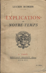Explication de notre temps.