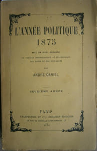 L'année politique. 1875. Deuxième année.