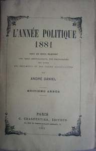 L'année politique. 1881. Huitième année.