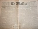Le Matin du 16 octobre 1898.. LE MATIN 