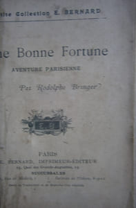 Une bonne fortune. Aventure parisienne.