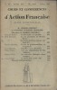 Cours et conférences d'Action Française. Revue trimestrielle. 7 e année. Nouvelle série N° 19. Charles Benoist - Charles Maurras - René Benjamin - ...