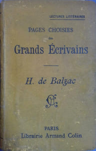 Pages choisies des grands écrivains. H. de Balzac.