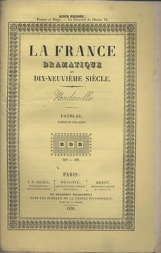 Faublas. Comédie en cinq actes mêlée de chants.. DUPEUTY - BRUNSWICK - LHERIE