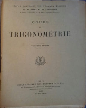 Cours de trigonométrie.. EYROLLES Léon