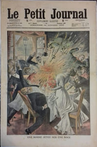 Le Petit journal - Supplément illustré N° 988 : Une bombe jetée sur une noce. (Gravure en première page). Gravure en dernière page: Un canon allemand contre les dirigeables.