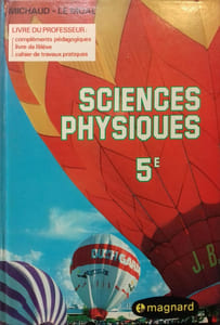 Sciences physiques. Classe de 5e. Livre du professeur.