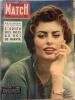 Paris Match N° 444 : Sophia Loren en couverture - Pie XII et les jésuites - Mort du roi de Norvège - Dominici en prison - Jayne Mansfield - La grippe ...