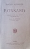 Pages choisies de Ronsard recueillies sur un plan nouveau et annotées par Pierre de Nolhac.. RONSARD Pierre de 