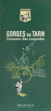 Guide du pneu Michelin : Gorges du Tarn - Cévennes - Bas-Languedoc. Edition 1968.. GUIDE VERT GORGES DU TARN 1968