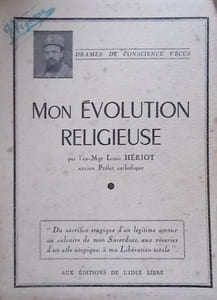 Mon évolution religieuse.