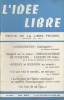 L'idée libre. 1983. N° 148. Revue de la libre pensée.. L'IDEE LIBRE 1983 