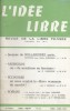 L'idée libre. 1985. N° 156. Economie - Mussolini - Jacques de Bollardière… Revue de la libre pensée.. L'IDEE LIBRE 1985 