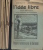 L'idée libre. 27 e année - 16 e série, année complète, numéros 1 à 12. Revue mensuelle - Culture individuelle - Rénovation sociale.. L'IDEE LIBRE 1939 ...