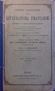 Textes classiques de la littérature française. Extraits des grands écrivains français. Enseignement secondaire spécial (troisième année). Moyen âge - Renaissance et XVII e siècles.