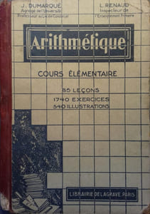 Arithmétique. Cours élémentaire.