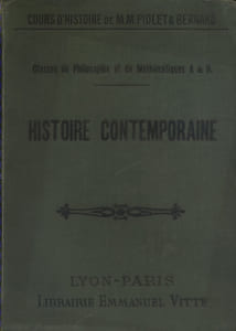 Histoire contemporaine. Programme officiel du 31 mai 1902 (De 1815 à nos jours).