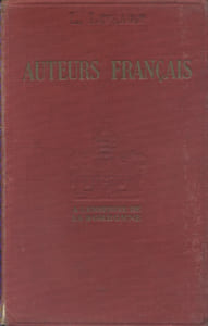 Auteurs français. Etudes critiques et analyses. Nouvelle édition.