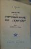 Précis d'une psychologie de l'enfant. Tome 2 seul : applications.. COLLIN G. 
