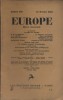 Europe N° 118 : Textes de D.H. Lawrence - Richard Aldington - Kathleen Coyle - Romain Rolland … Et contient Lola d'Amérique, texte de 15 pages de ...