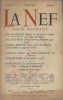 La Nef N° 8 : Duc de Broglie - Paul Léautaud - Charles Braibant - Louis Emié - Georges Izard .... LA NEF 