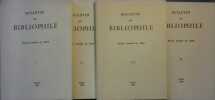 Bulletin du bibliophile. 1980. Année complète, 4 numéros.. BULLETIN DU BIBLIOPHILE 1980 