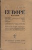 Europe. Revue mensuelle N° 50.. EUROPE 