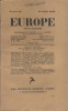 Europe N° 91 : Deux documents sur Rabindranath Tagore - M. K. Gandhi. Textes de Romain Rolland - Gabriel Audisio - Jean Prévost - R. H. Seu ... ...