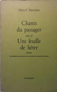 Chants du passager suivi de Une feuille de hêtre. Poèmes.