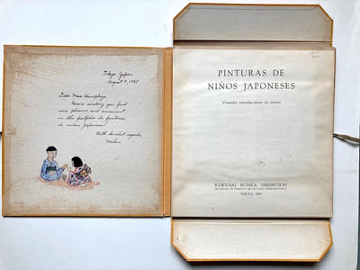 Pinturas de niños japoneses.
