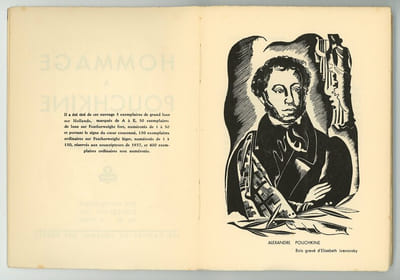 Hommage à Pouchkine. 1837-1937.