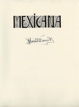 Mexicana.. HARNONCOURT (René d’).