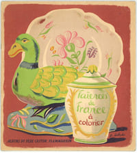 Faïences de France à colorier.
