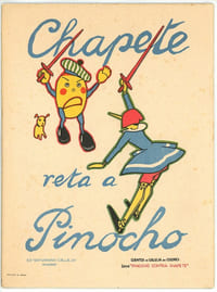 Chapete reta a Pinocho. [Chapete défie Pinocchio]. 