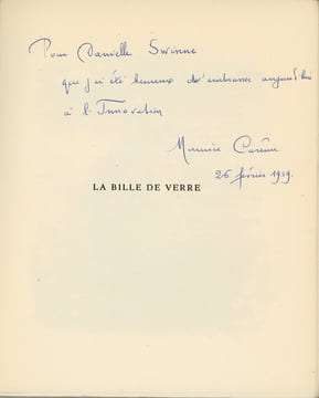 La Bille de verre.. IVANOVSKY (Elisabeth). CAREME (Maurice).