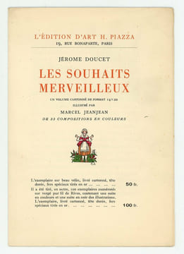Les Souhaits merveilleux.. JEANJEAN (Marcel). DOUCET (Jérôme).