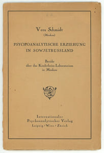 Psychoanalytische Erziehung in Sowjetrussland. [Education psychanalytique en Russie soviétique].