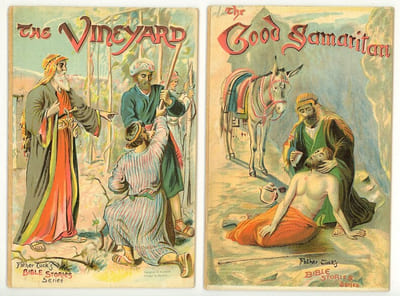 The Vineyard. The Good Samaritan. The Prodigal Son. The Good Shepherd. The Sower.