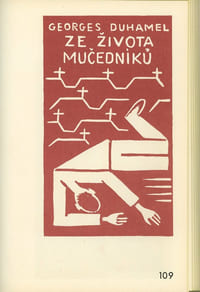Josef Capek a kniha. [Josef Capek et le livre].