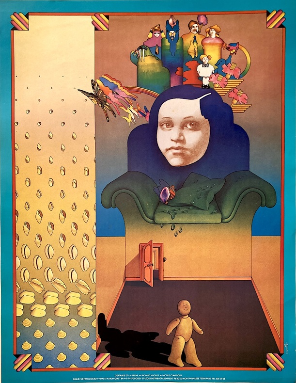 Gertude et la sir&egrave;ne.. [Affiche]. CLAVELOUX (Nicole).