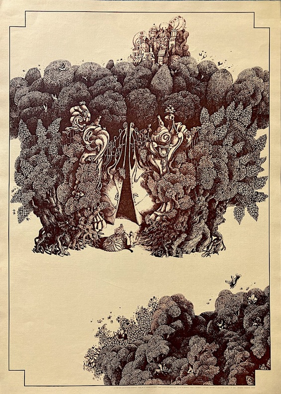 La For&ecirc;t des lilas.. CLAVELOUX (Nicole). [Affiche].