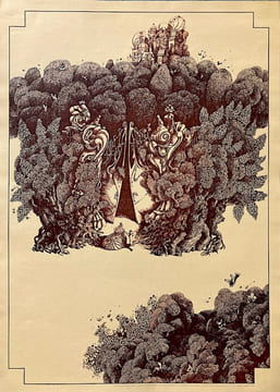 La Forêt des lilas.. CLAVELOUX (Nicole). [Affiche].