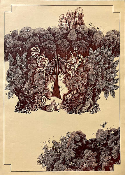 La For&ecirc;t des lilas.. CLAVELOUX (Nicole). [Affiche].